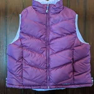 Reversible Women's down vest size XL